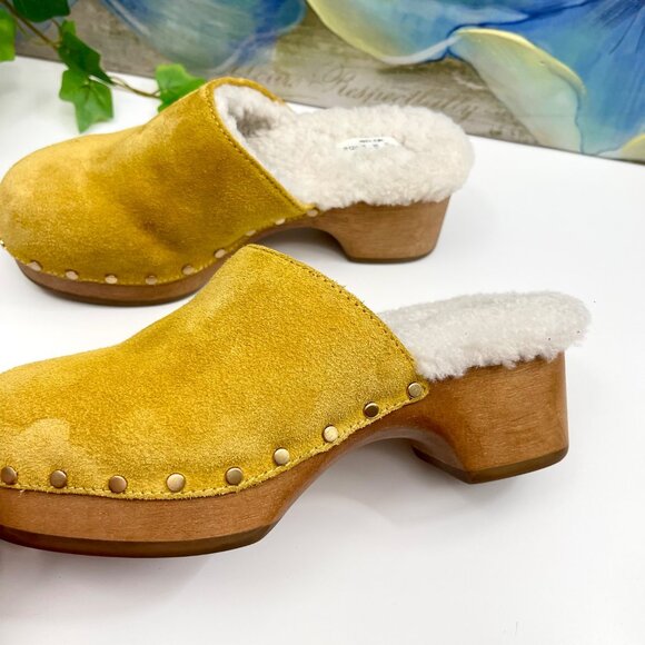 Rag & Bone Mara Clog - Shearling, Heeled Clog Size 35 / US 5.5 - Picture 7 of 13